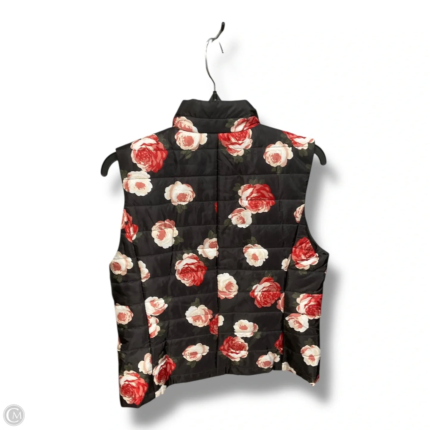 Vest Puffer & Quilted By Loft In Floral Print, Size: S