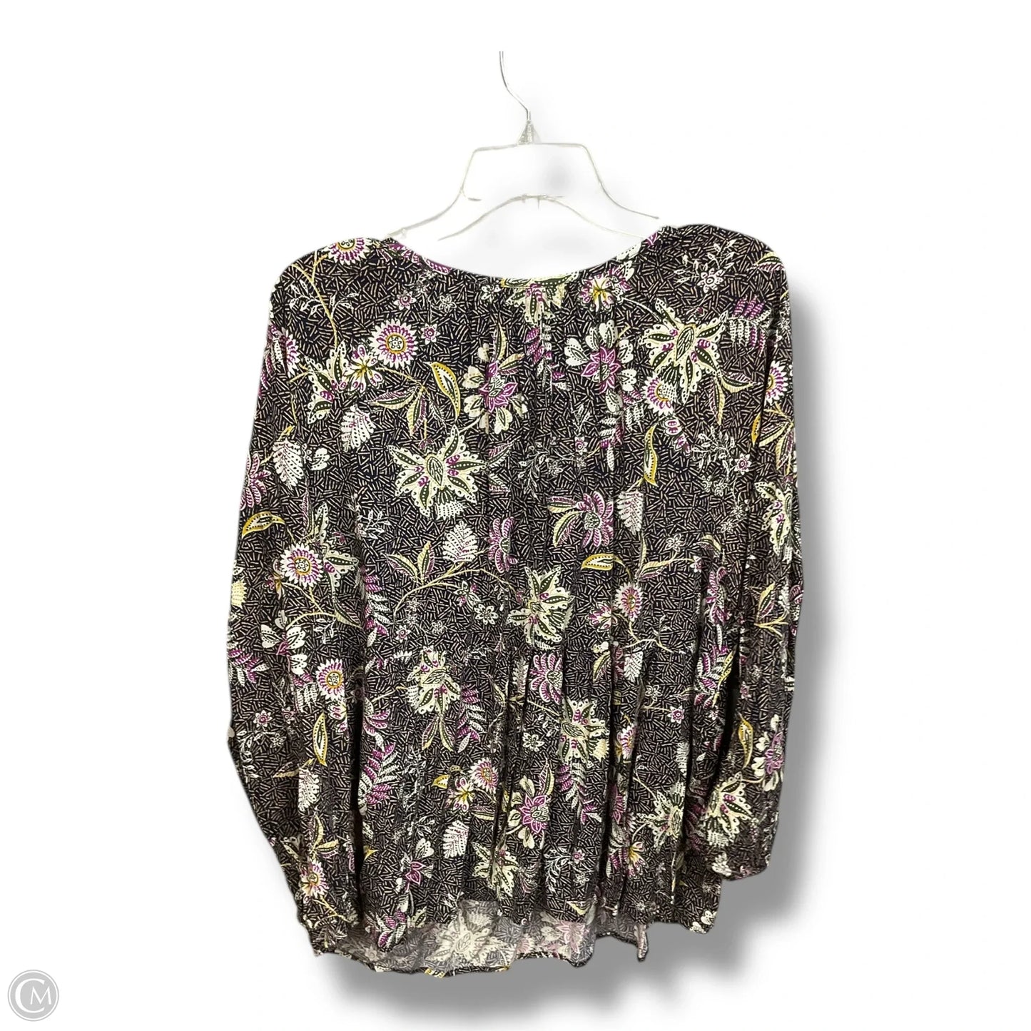 Top 3/4 Sleeve By Old Navy In Floral Print, Size: Xxl