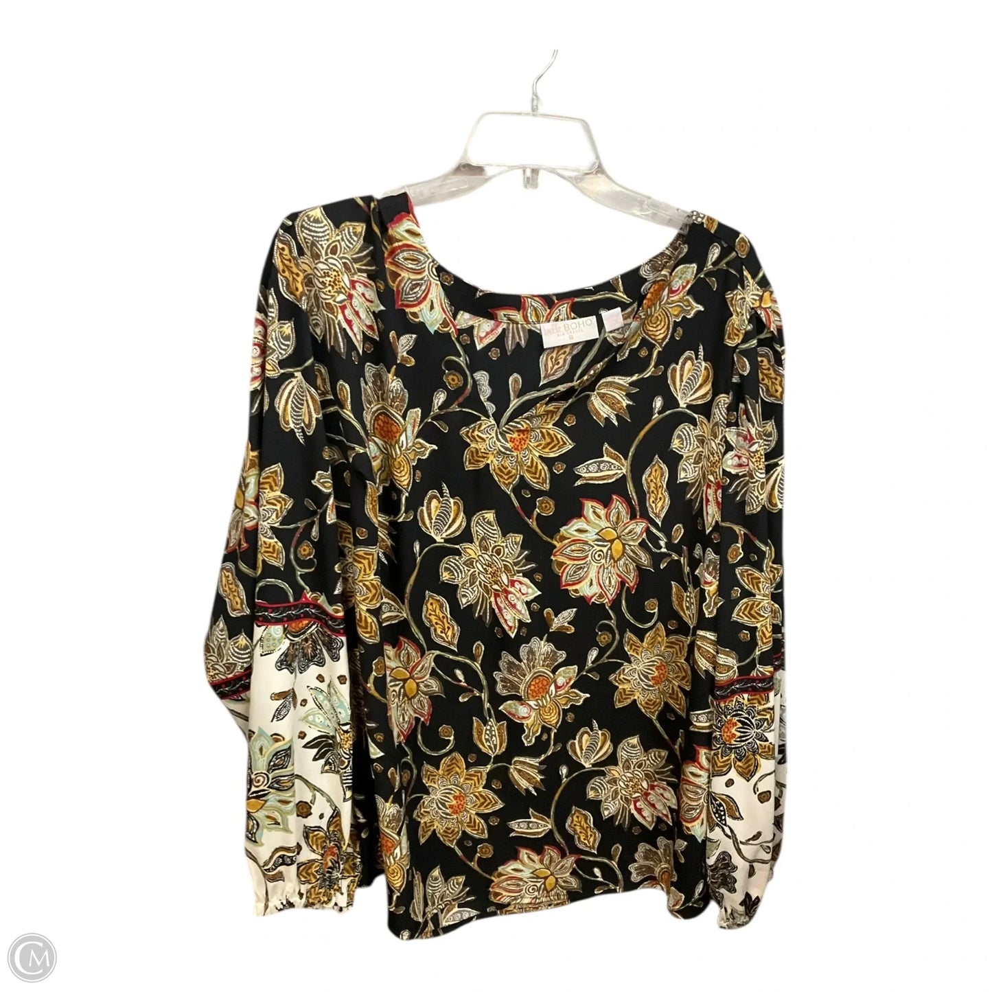 Blouse Long Sleeve By Clothes Mentor In Floral Print, Size: 2x