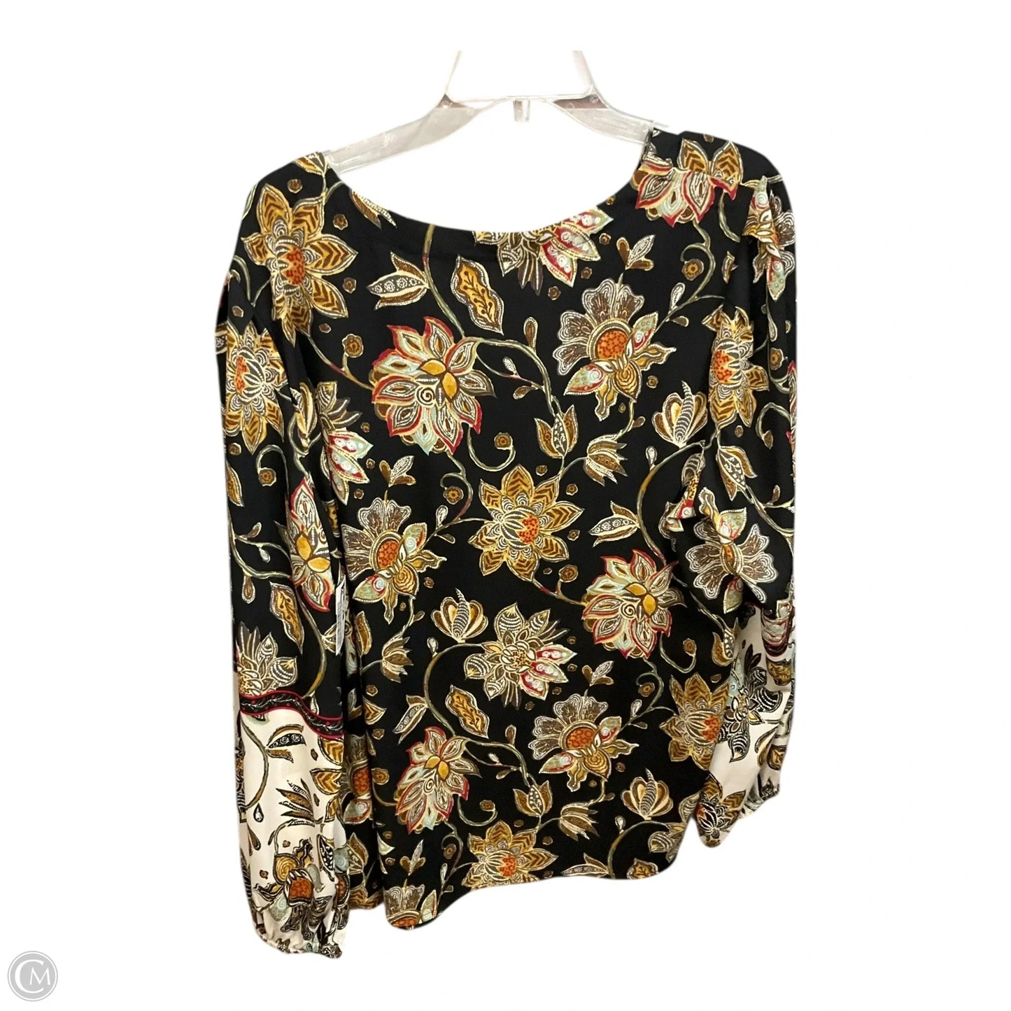 Blouse Long Sleeve By Clothes Mentor In Floral Print, Size: 2x