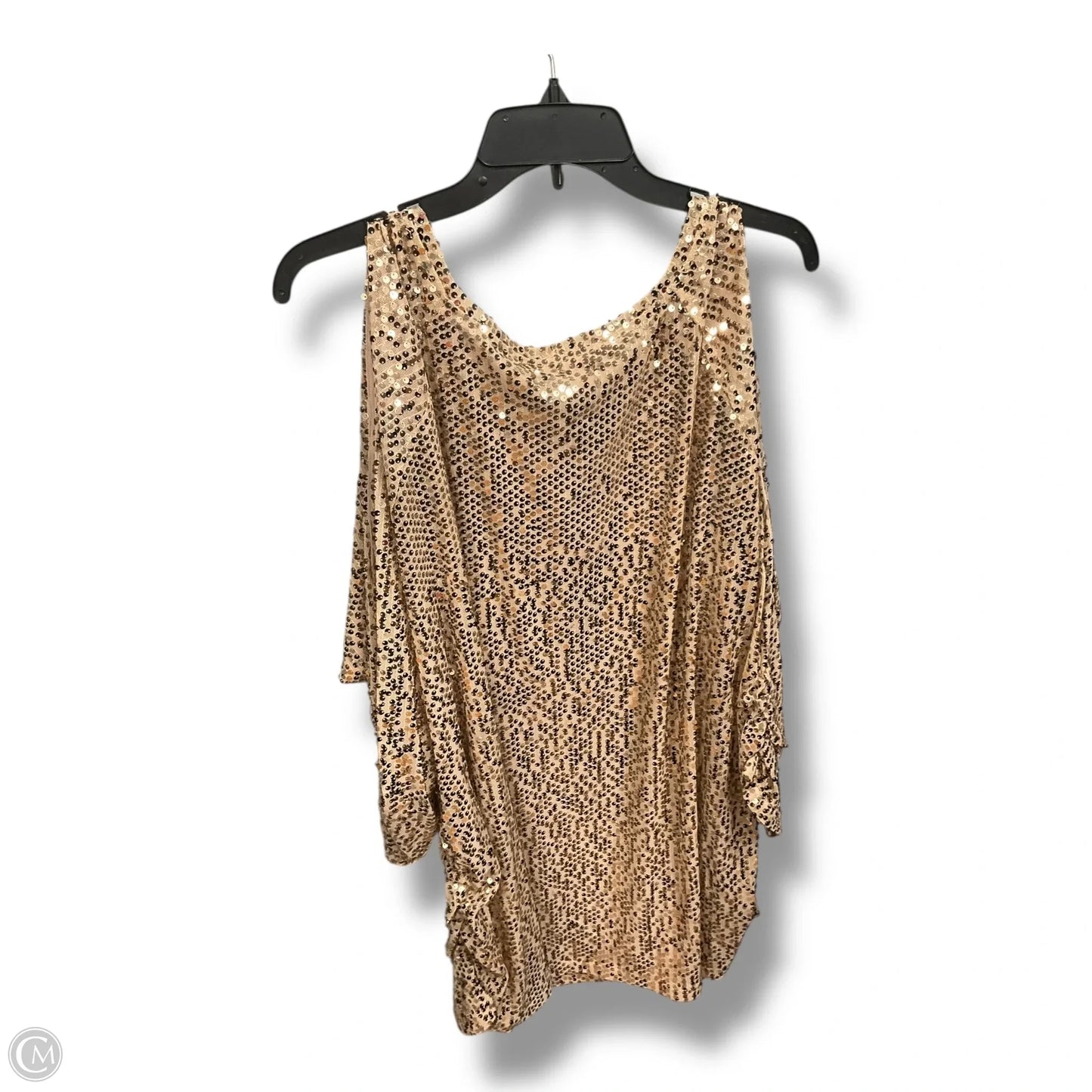 Top Long Sleeve By Romans In Gold, Size: 3x