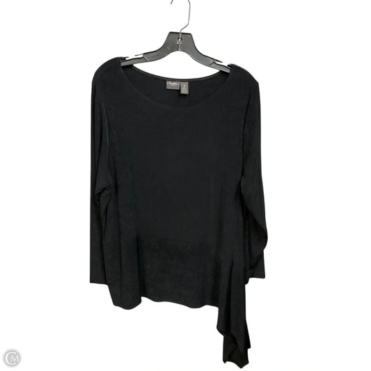 Top Long Sleeve Basic By Chicos In Black, Size: Xl