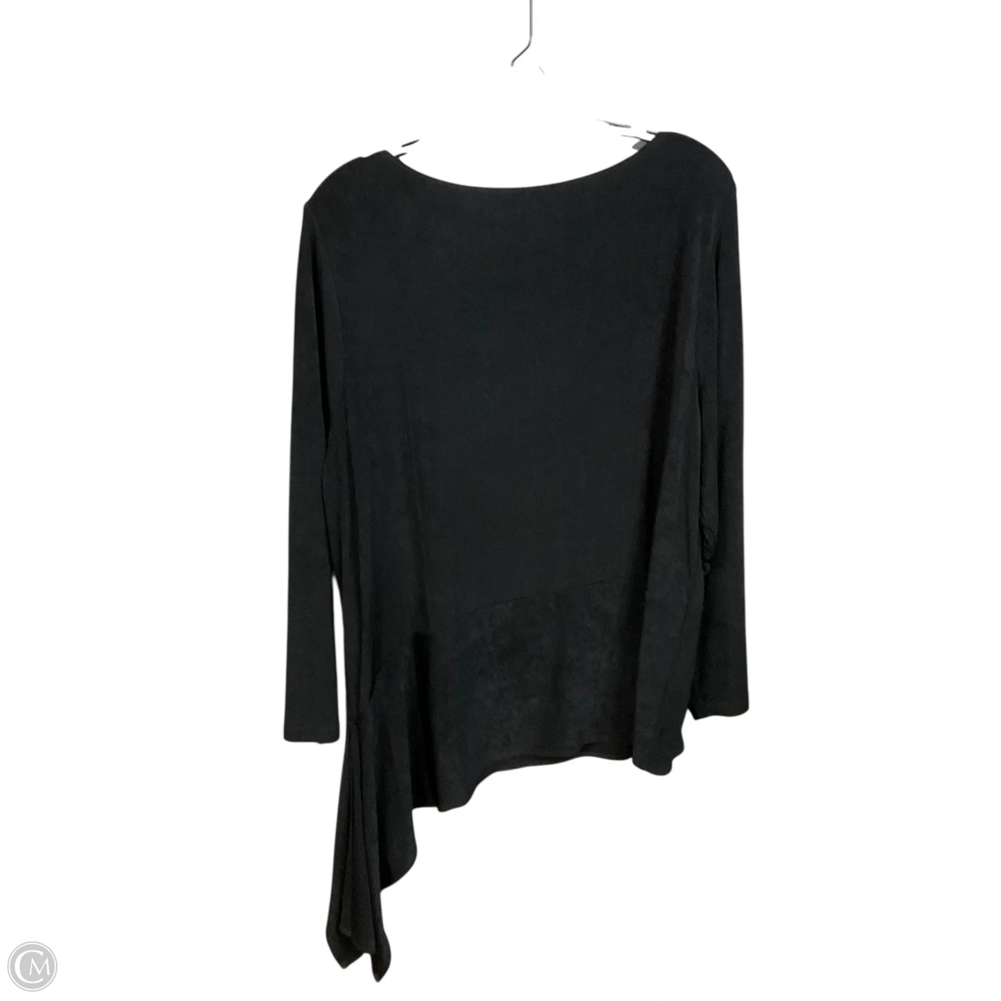 Top Long Sleeve Basic By Chicos In Black, Size: Xl