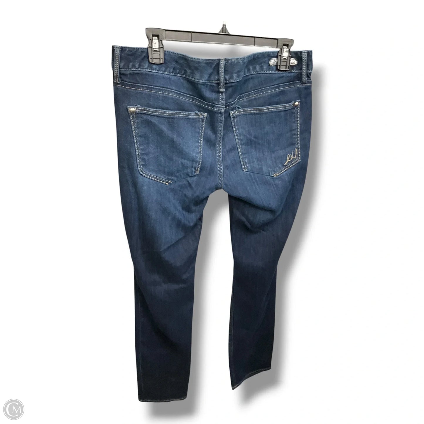 Jeans Straight By Express In Blue Denim, Size: 10
