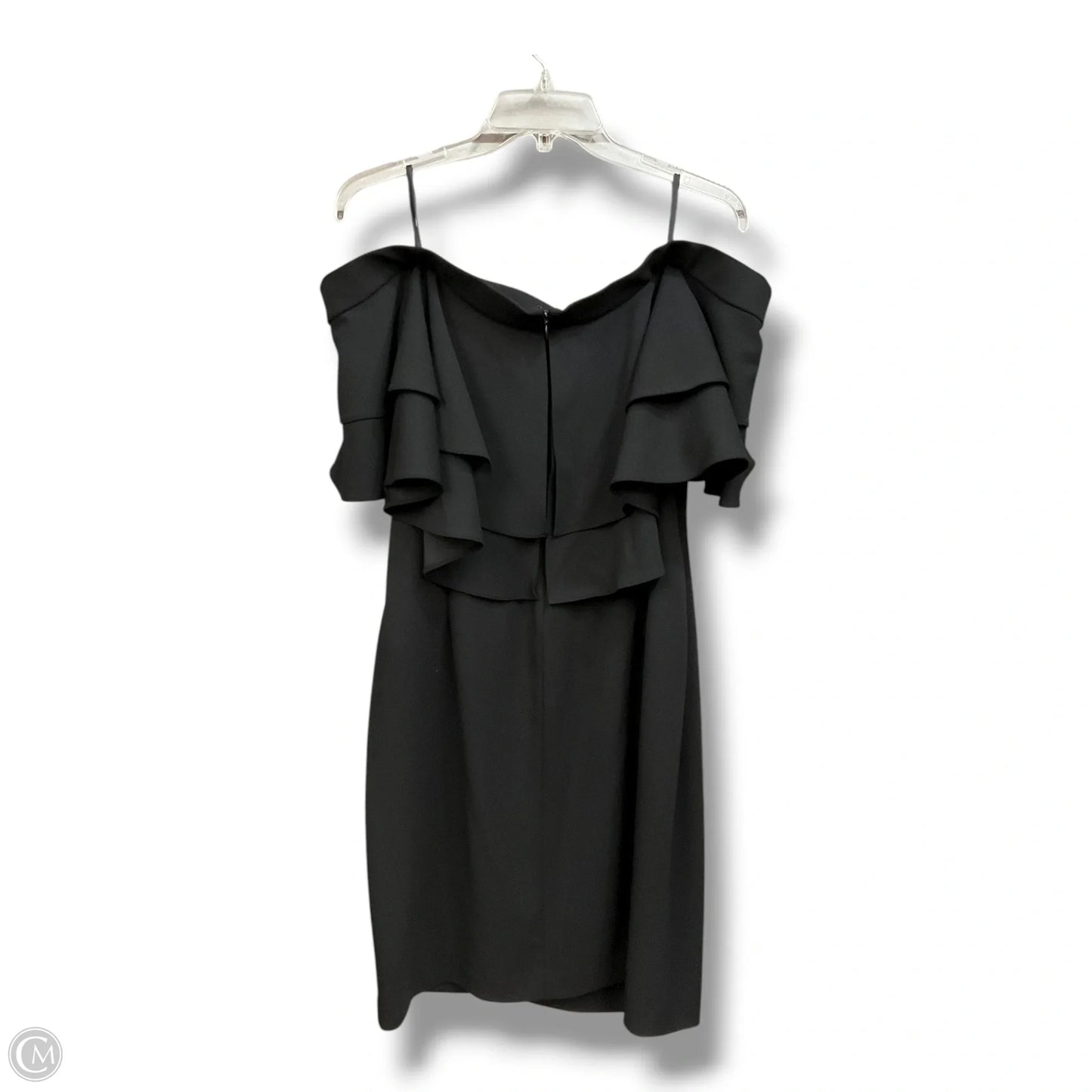 Dress Party Midi By Lauren By Ralph Lauren In Black, Size: Xl