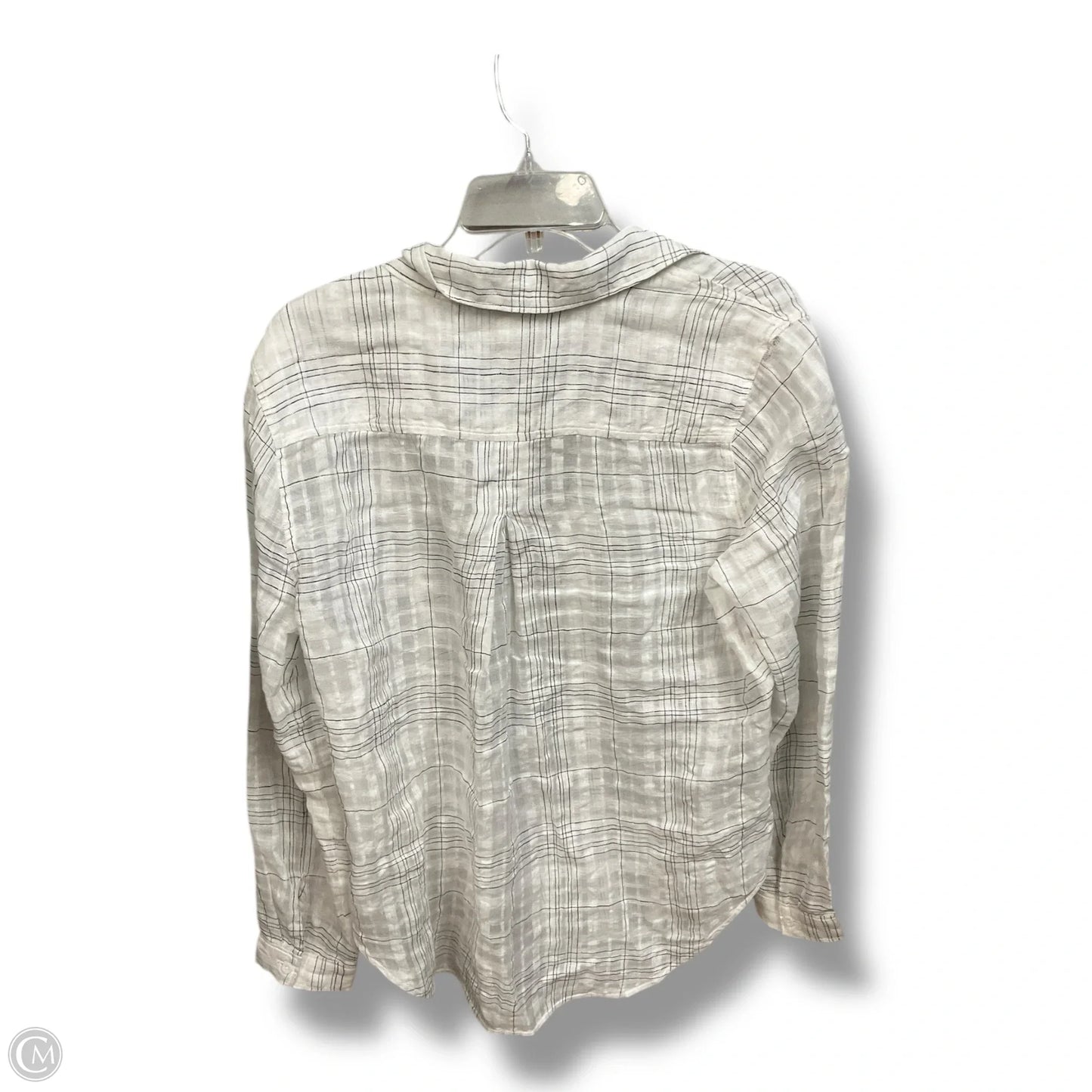 Blouse Long Sleeve By Cloth & Stone In Striped Pattern, Size: M