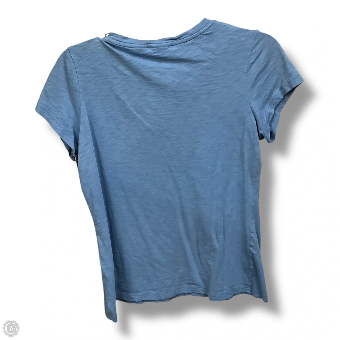 Top Short Sleeve By Max Studio In Blue, Size: M