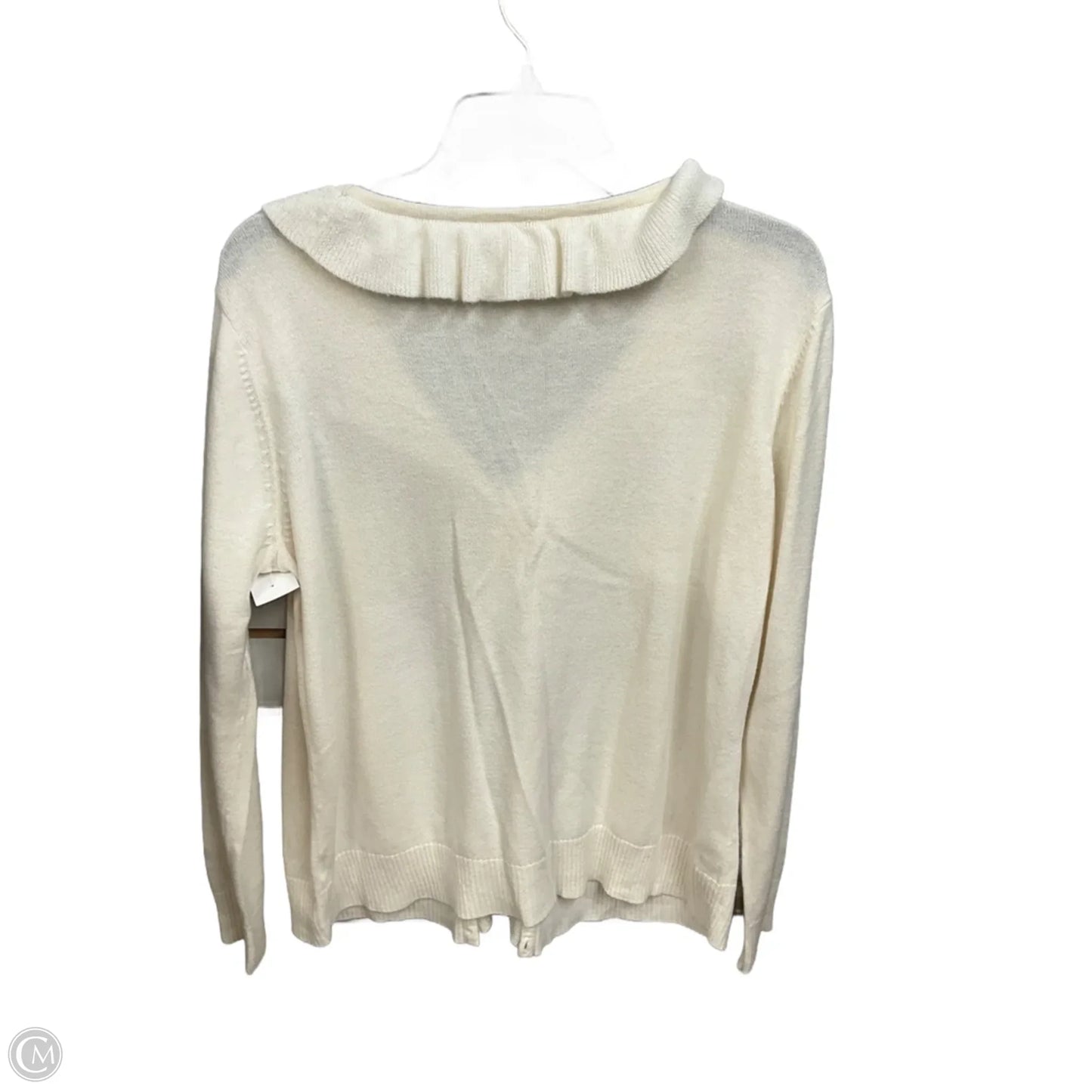 Cardigan By St Johns Bay In Cream, Size: Xl