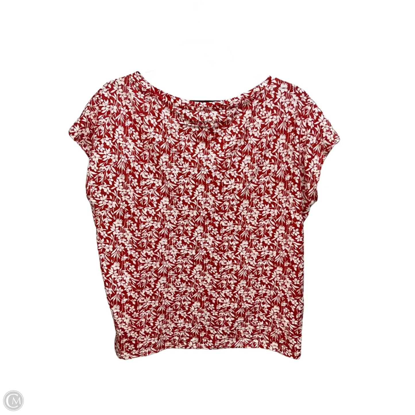 Top Short Sleeve By Ralph Lauren In Orange, Size: L