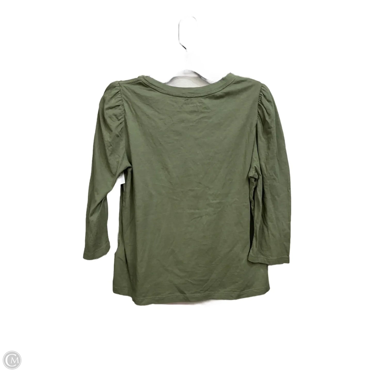 Top 3/4 Sleeve Basic By Calvin Klein In Green, Size: L