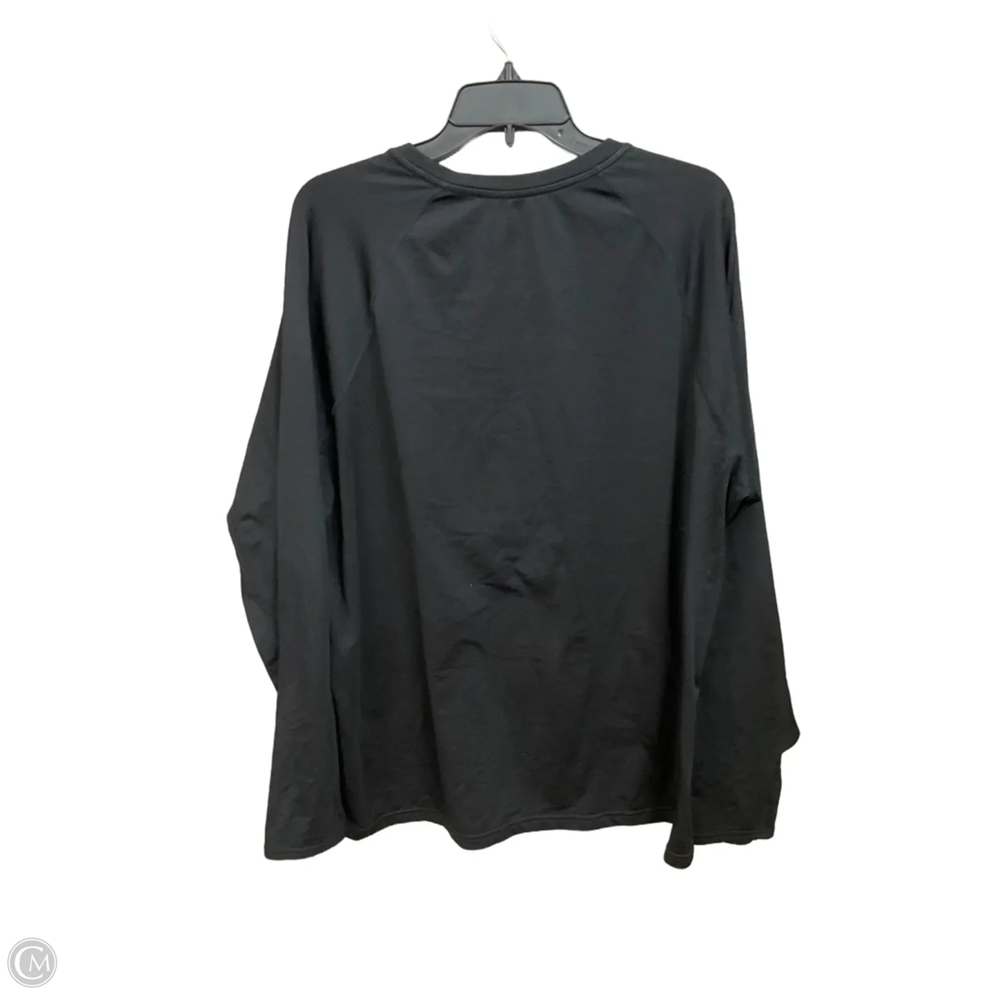 Top Long Sleeve Basic By Clothes Mentor In Black, Size: Xxl
