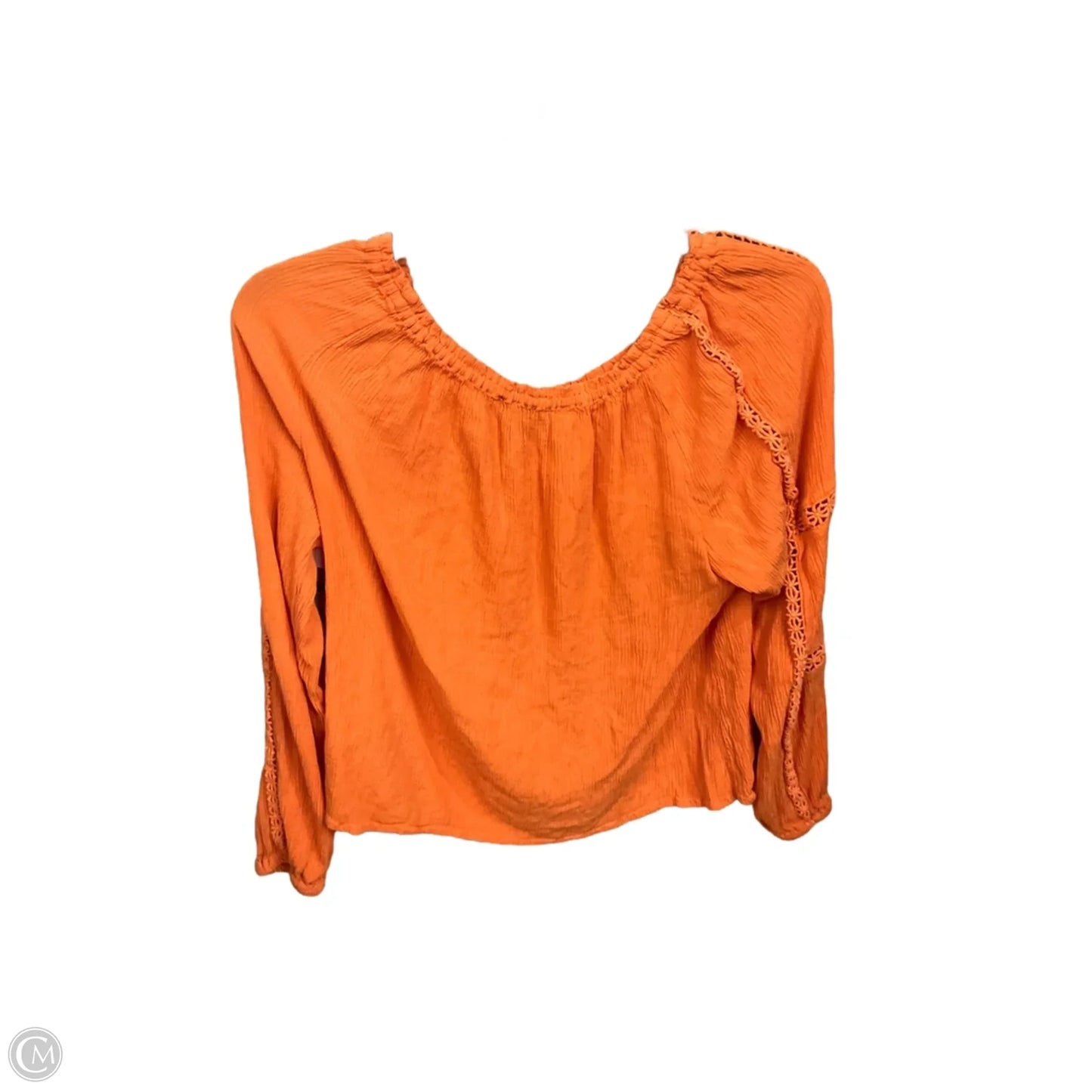 Top 3/4 Sleeve Basic By Sanctuary In Orange, Size: S