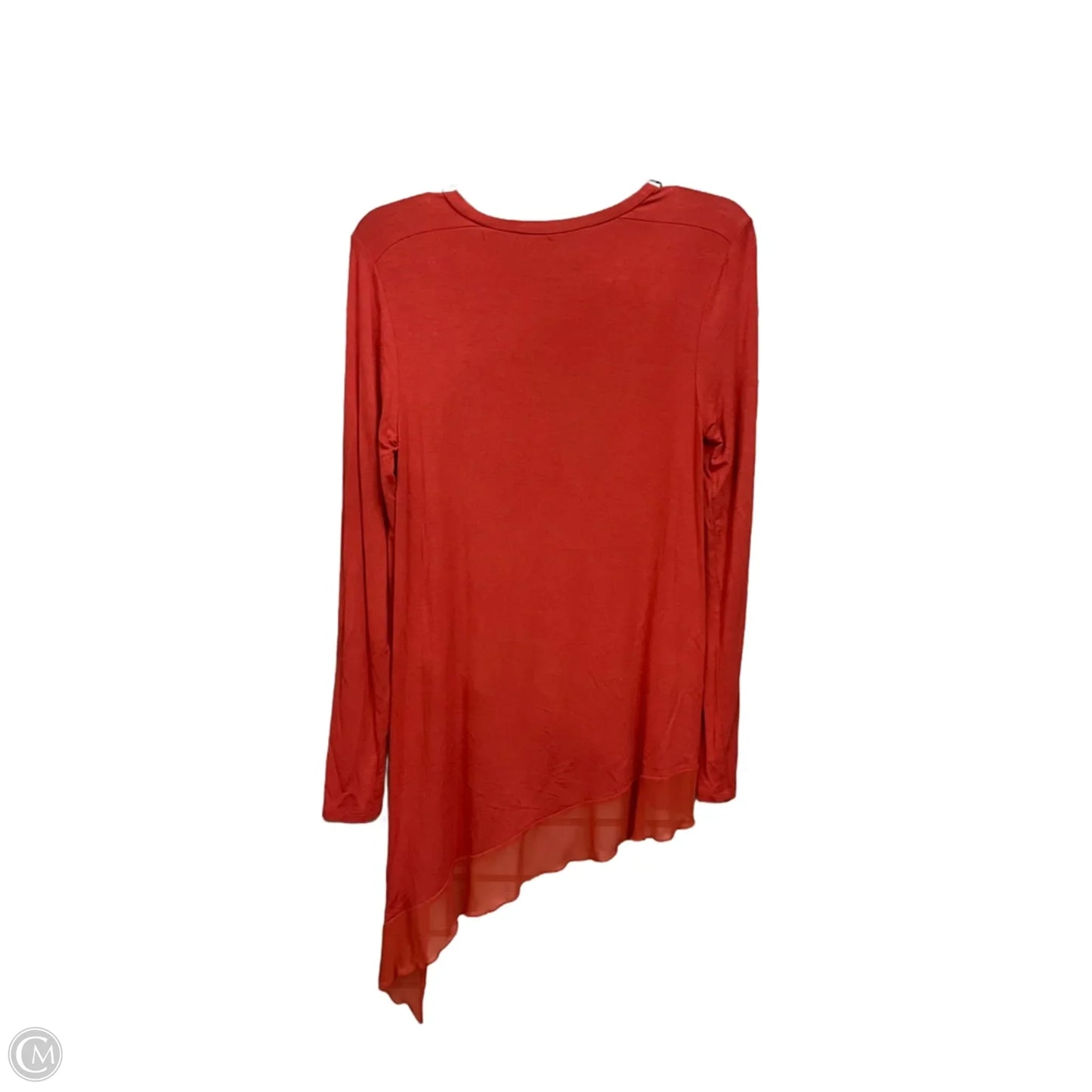 Tunic Long Sleeve By Bcbgmaxazria In Orange, Size: S