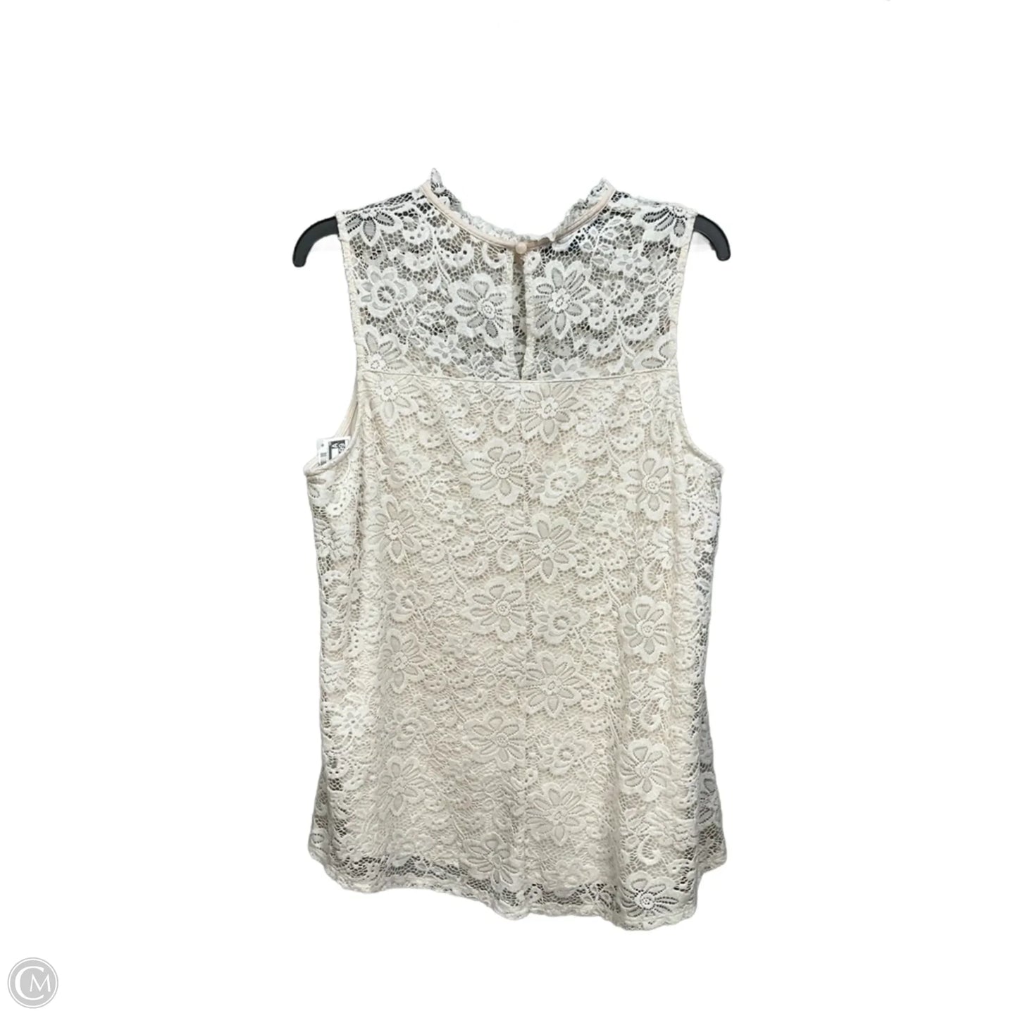 Top Sleeveless Basic By Apt 9 In Ivory, Size: Xl