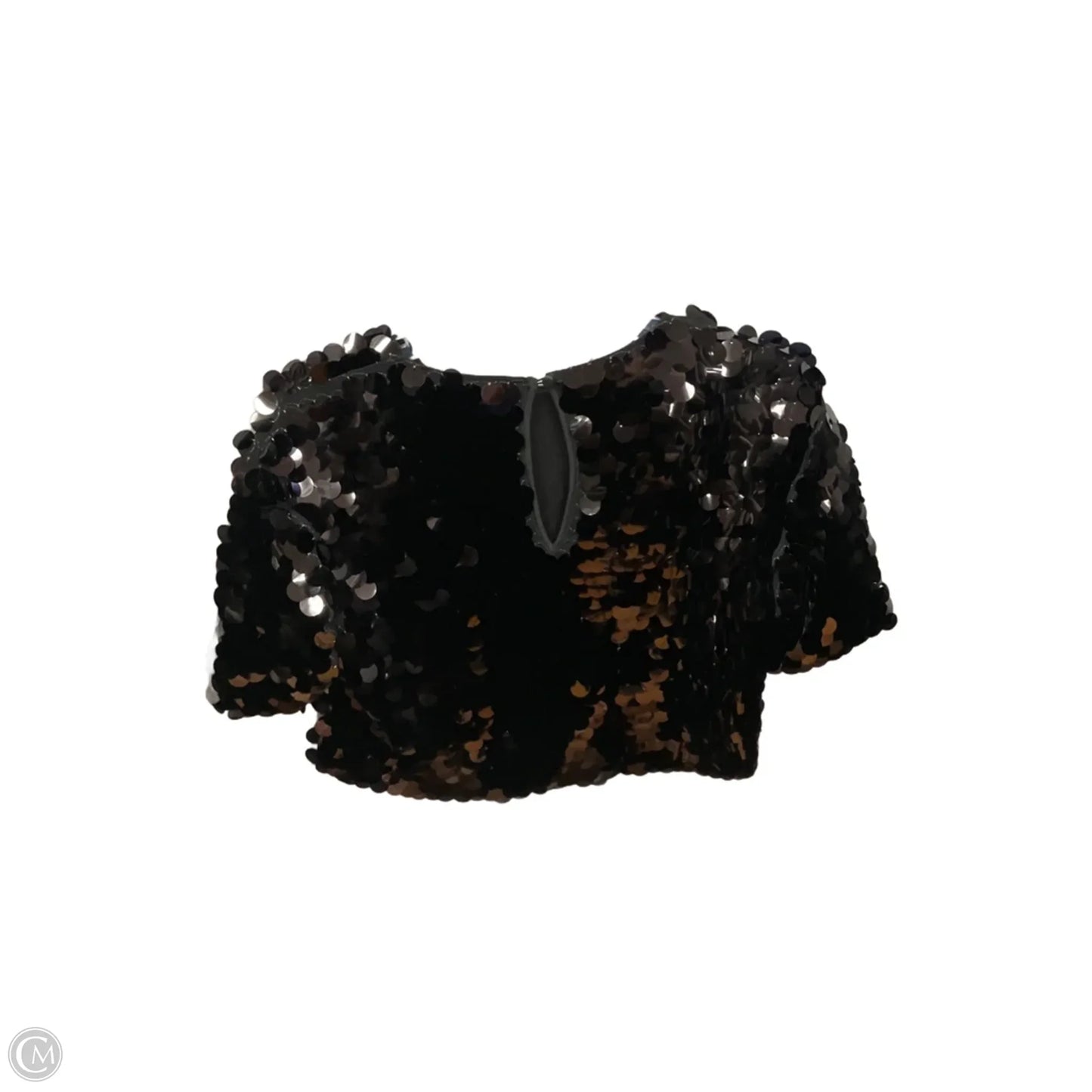 Top Short Sleeve Basic By A New Day In Black, Size: Xs