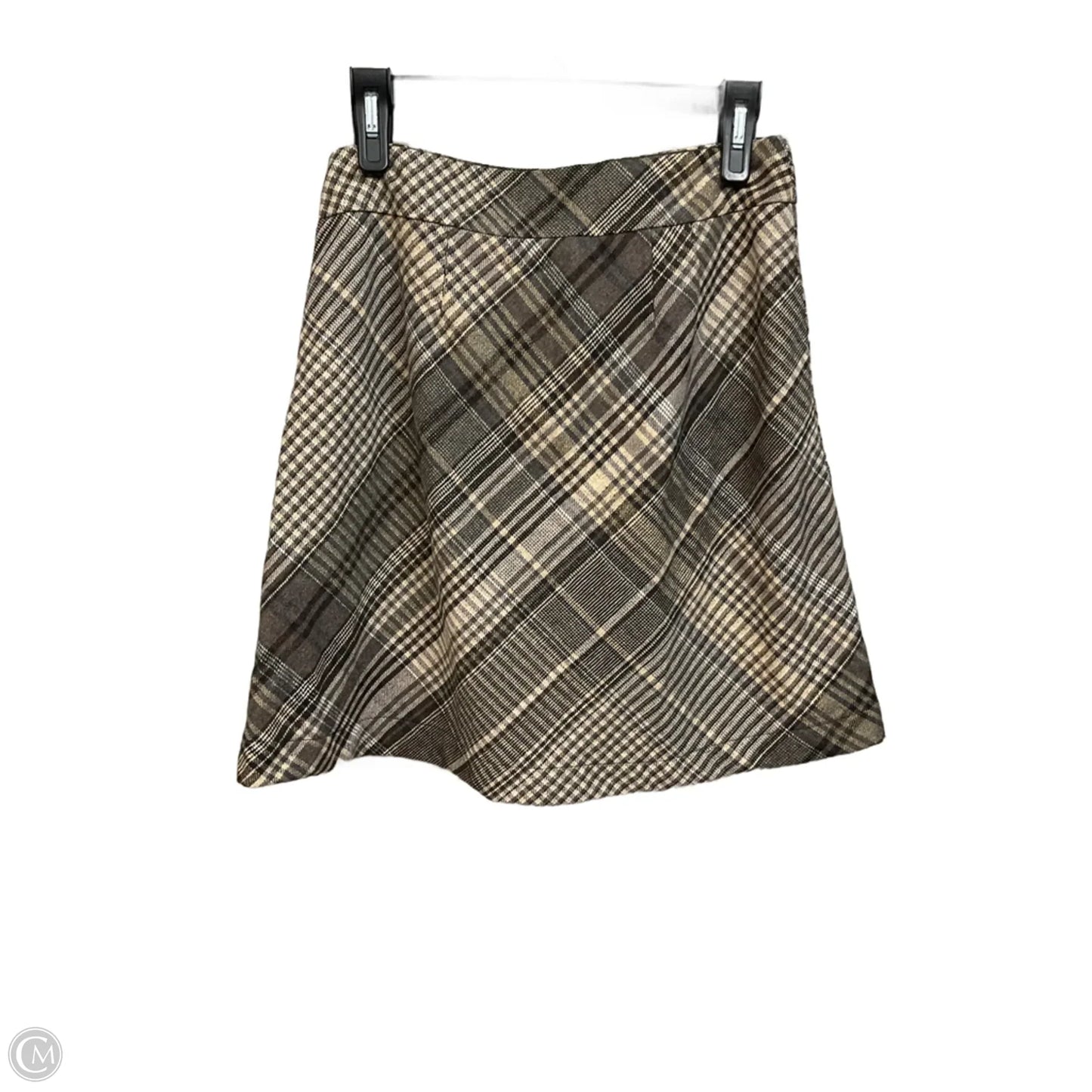 Skirt Mini & Short By Loft In Plaid Pattern, Size: 6