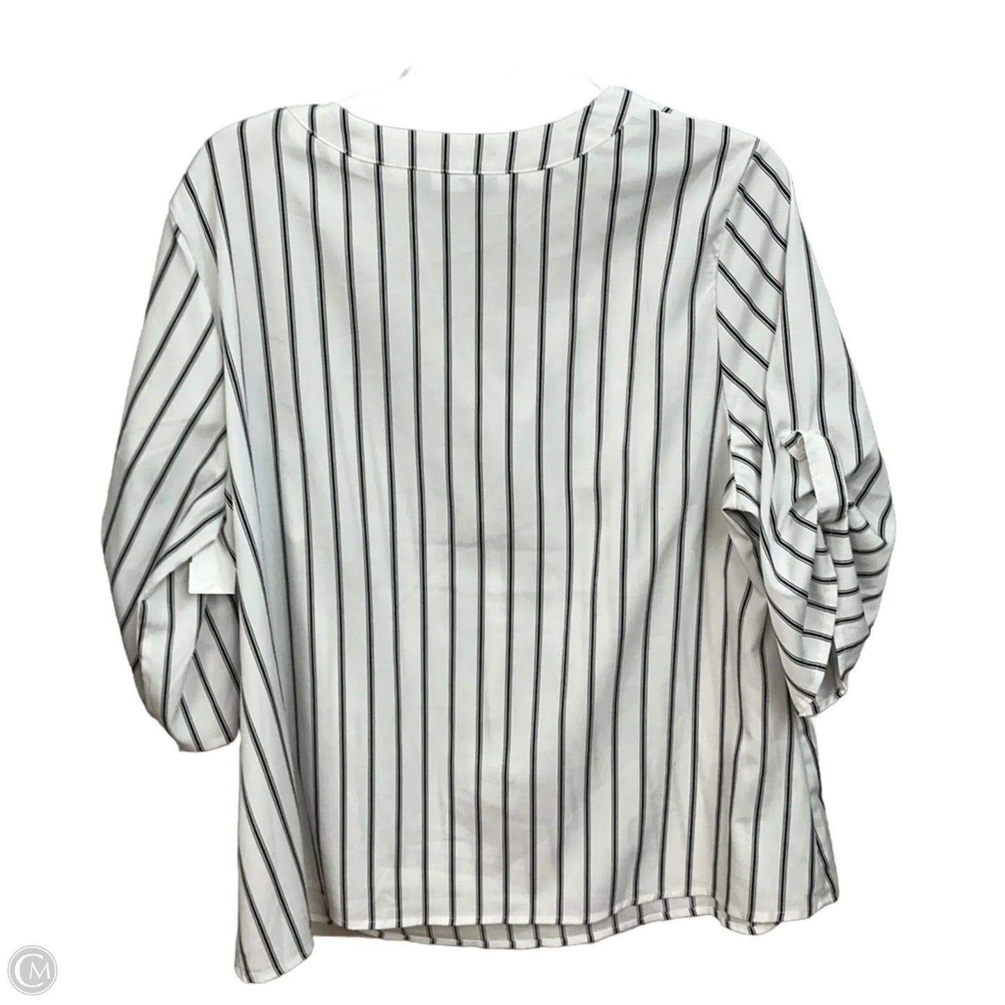 Blouse 3/4 Sleeve By Bloomchic In Striped Pattern, Size: Xl