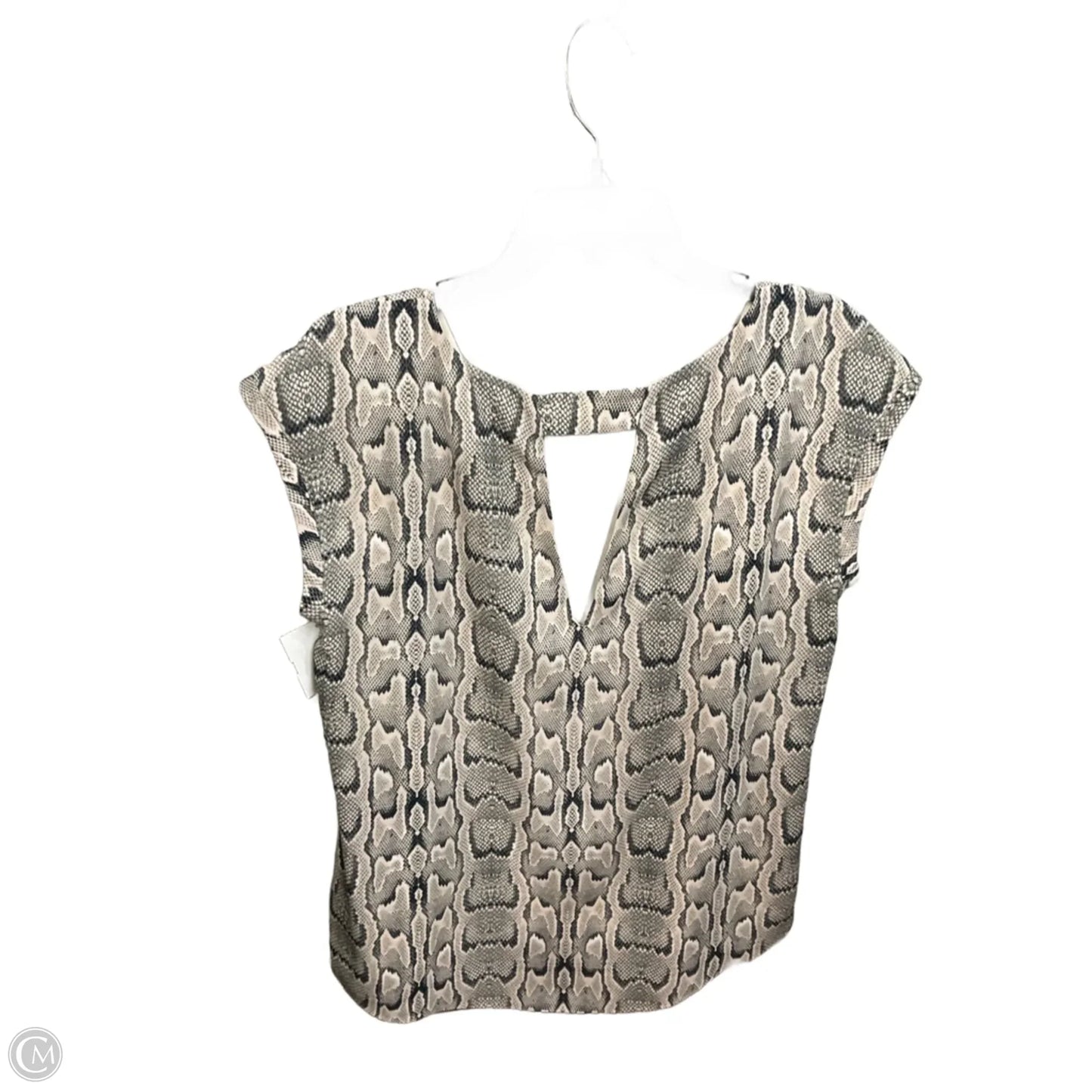 Blouse Sleeveless By Express In Snakeskin Print, Size: M