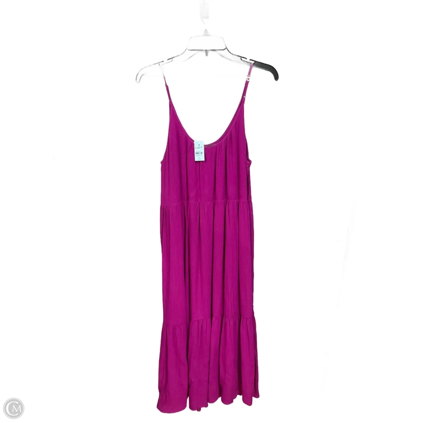 Dress Casual Midi By Loft In Purple, Size: Mp