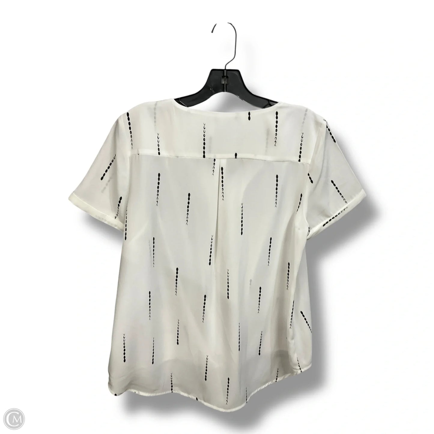 Top Short Sleeve By Apt 9 In White, Size: L