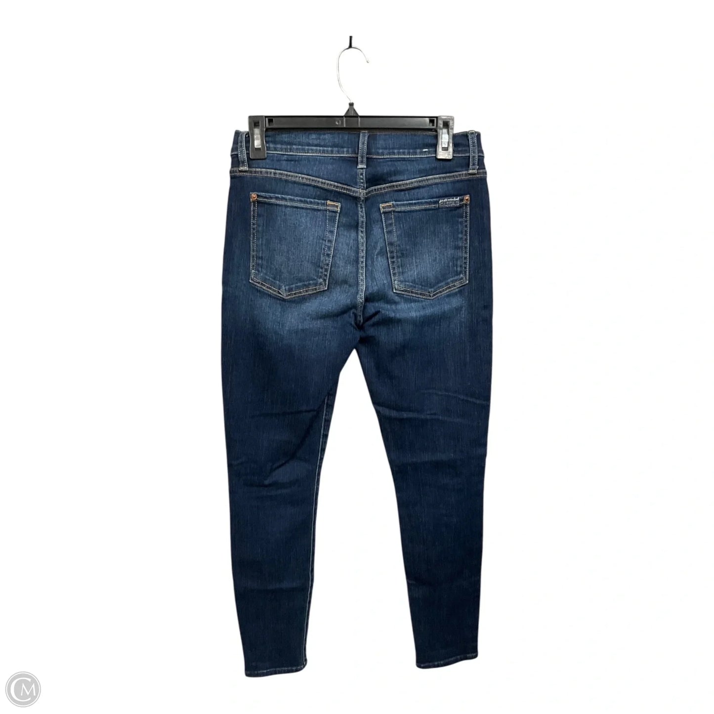 Jeans Skinny By 7 For All Mankind In Blue Denim, Size: 6