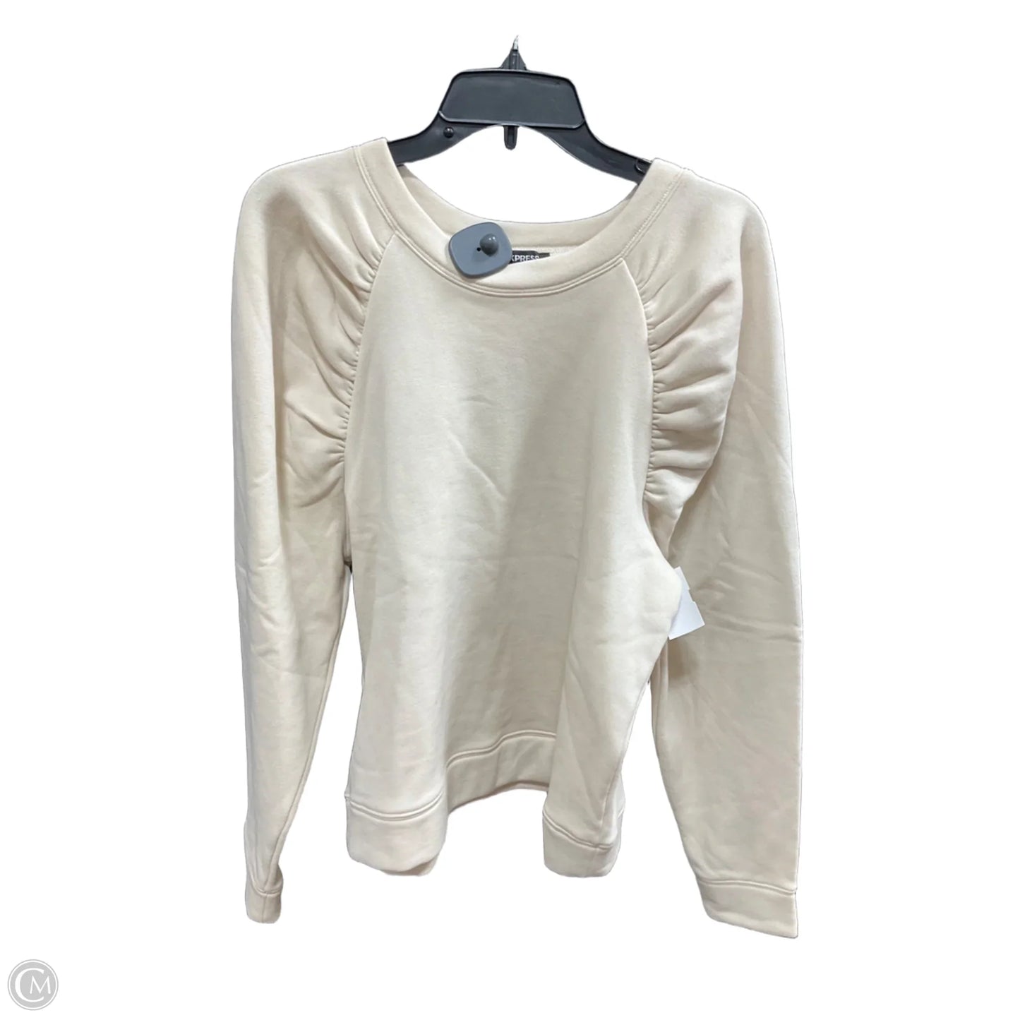 Top Long Sleeve Basic By Express In Beige, Size: L