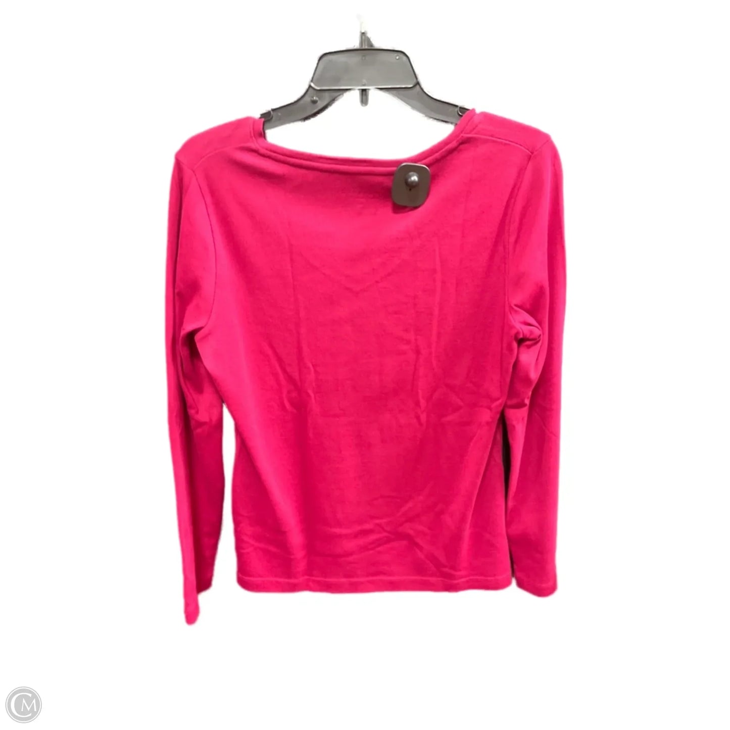 Top Long Sleeve Basic By Talbots In Red, Size: Mp