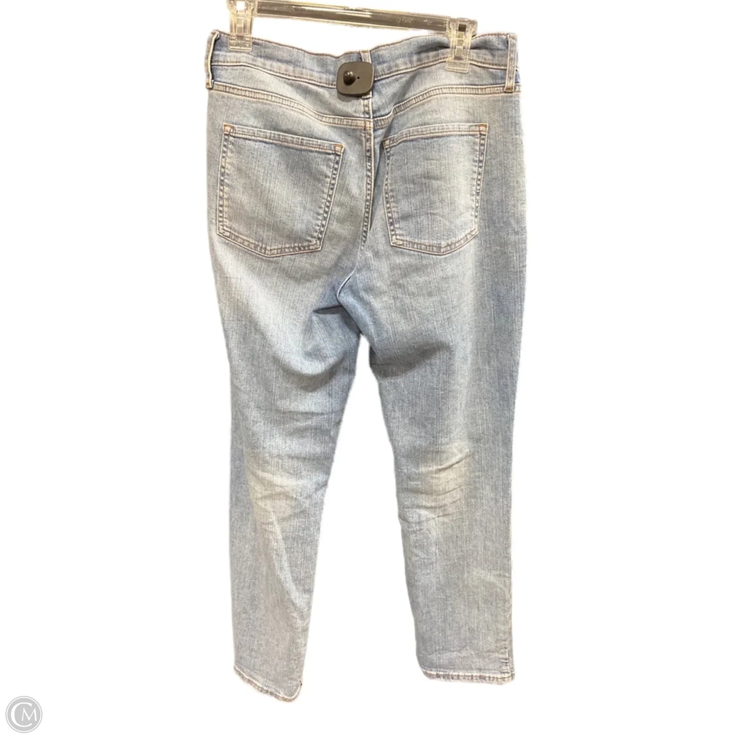 Jeans Straight By Banana Republic In Blue Denim, Size: 6