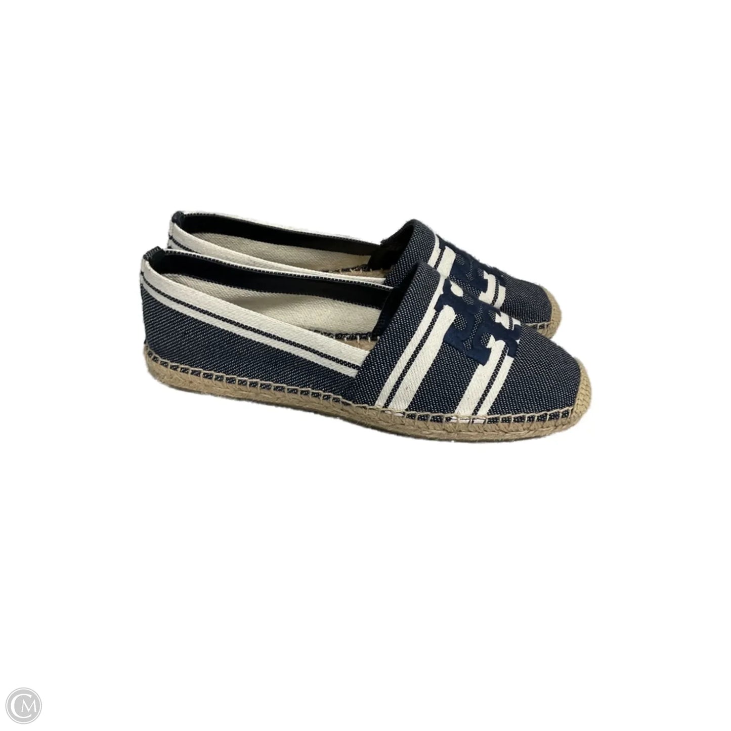 Shoes Designer By Tory Burch In Blue & White, Size: 11
