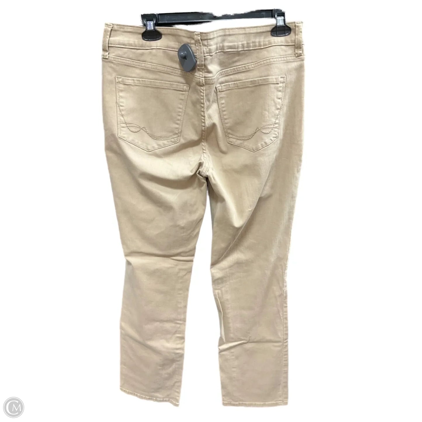 Jeans Straight By Not Your Daughters Jeans In Beige, Size: 12