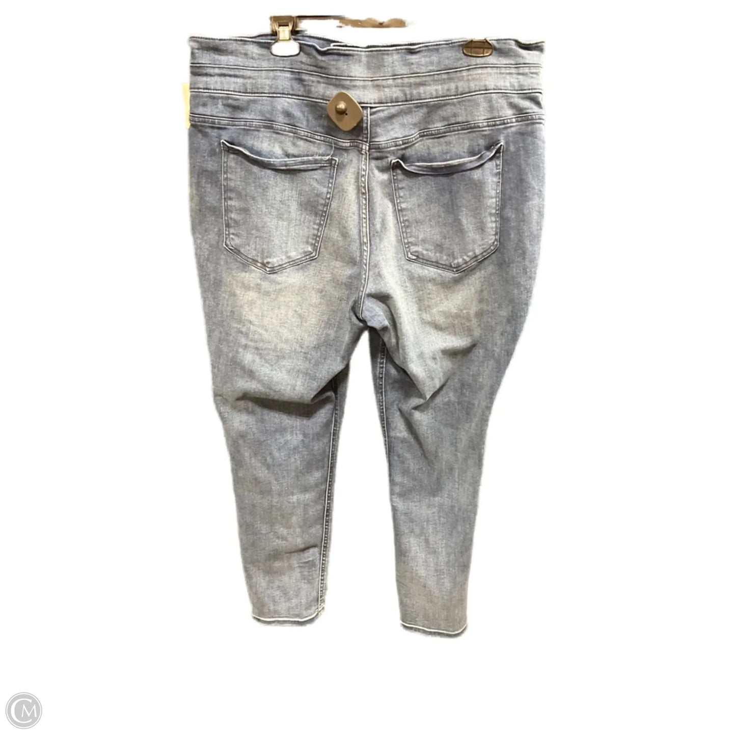 Jeans Straight By Express In Blue Denim, Size: 18