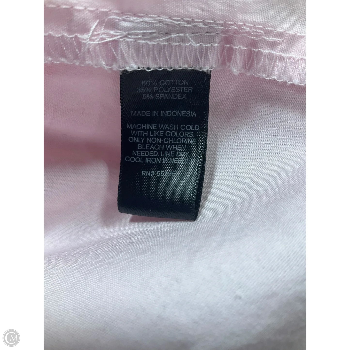 Blouse Long Sleeve By Express In Pink, Size: M