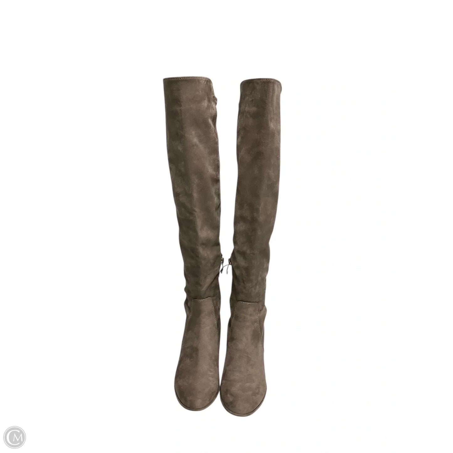 Boots Knee Heels By Liz Claiborne In Tan, Size: 7