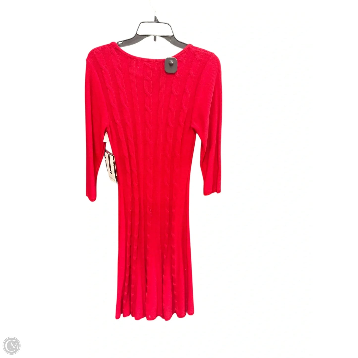 Dress Sweater By Nine West In Red, Size: M