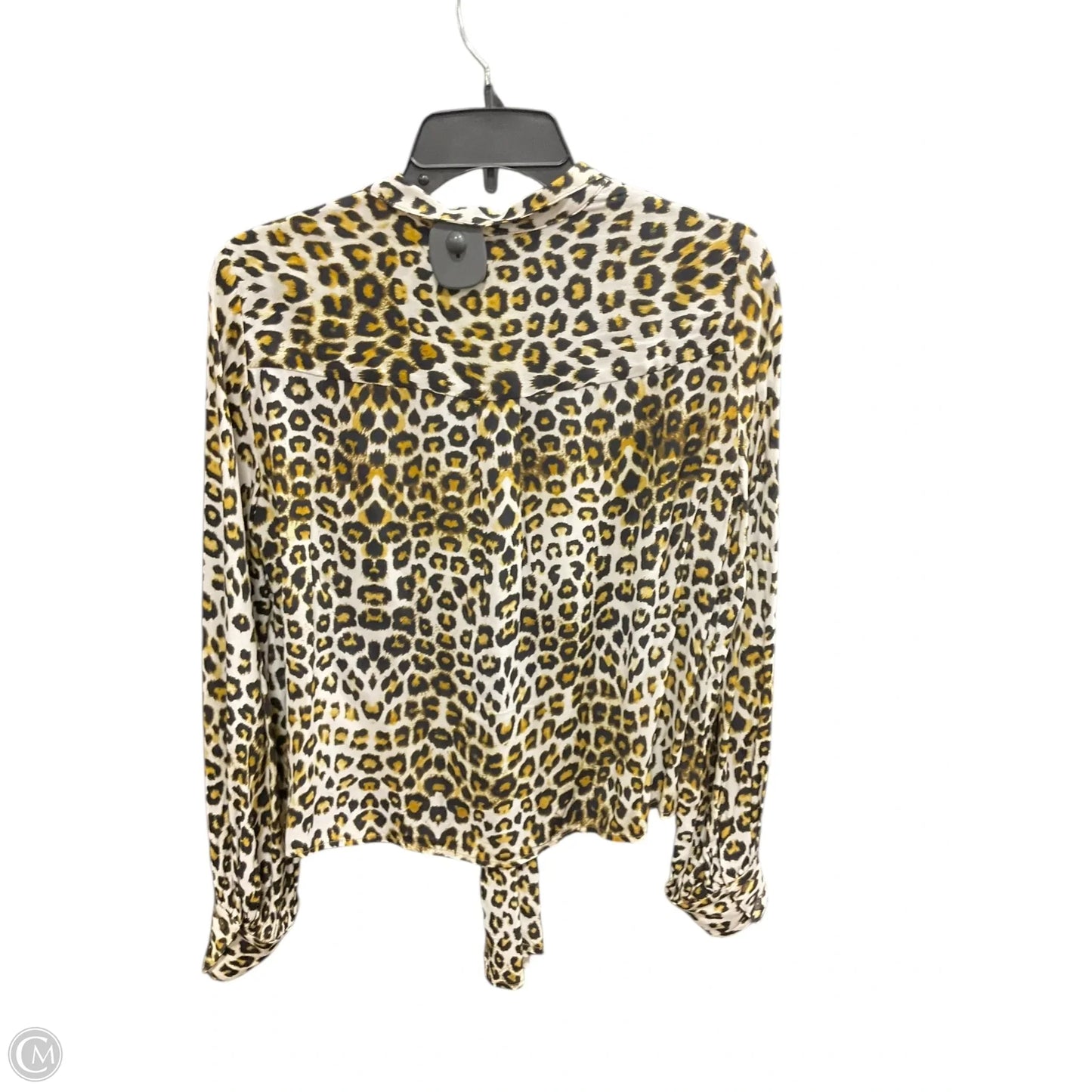 Top Long Sleeve Basic By Karen Kane In Animal Print, Size: S