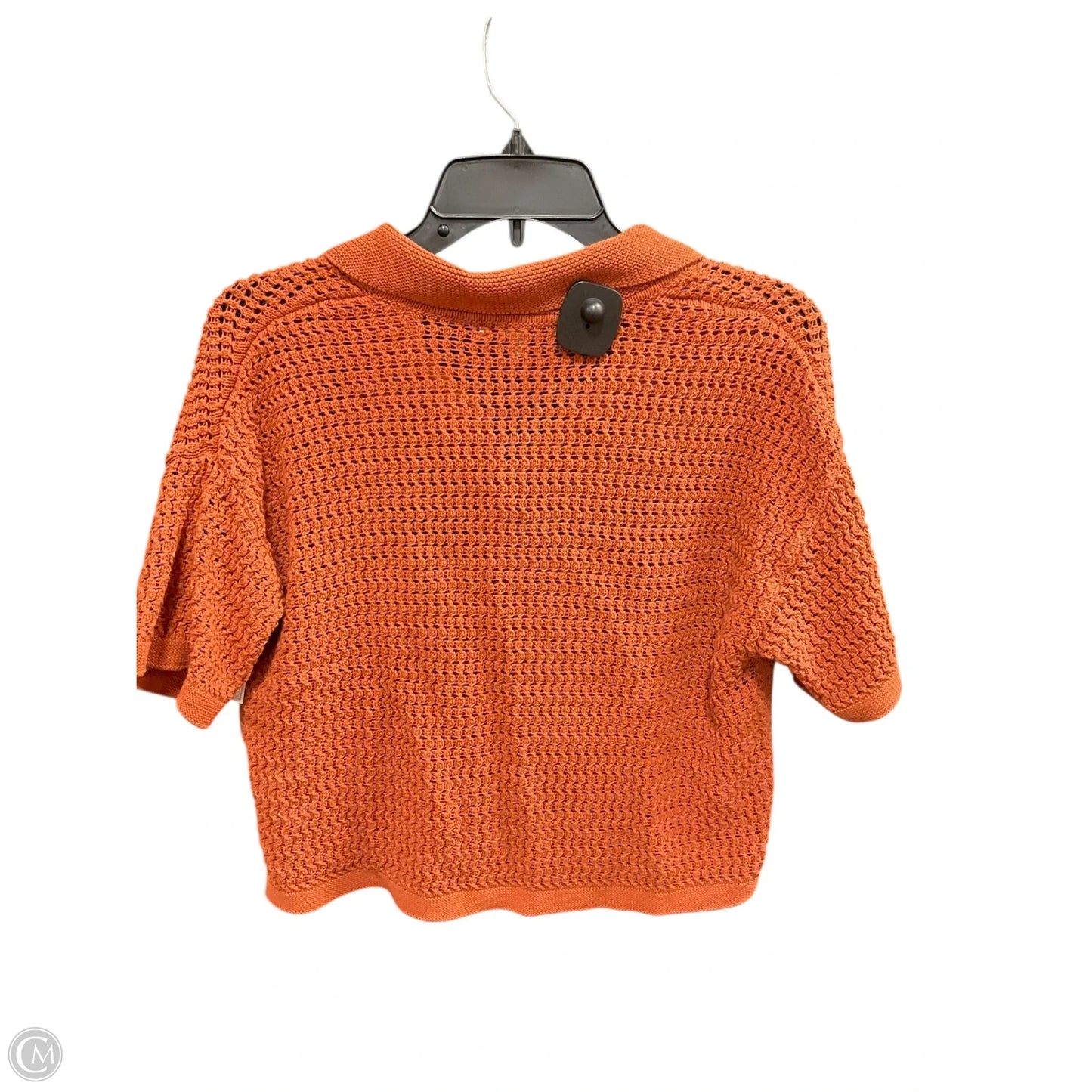 Top Short Sleeve Basic By Madewell In Orange, Size: S