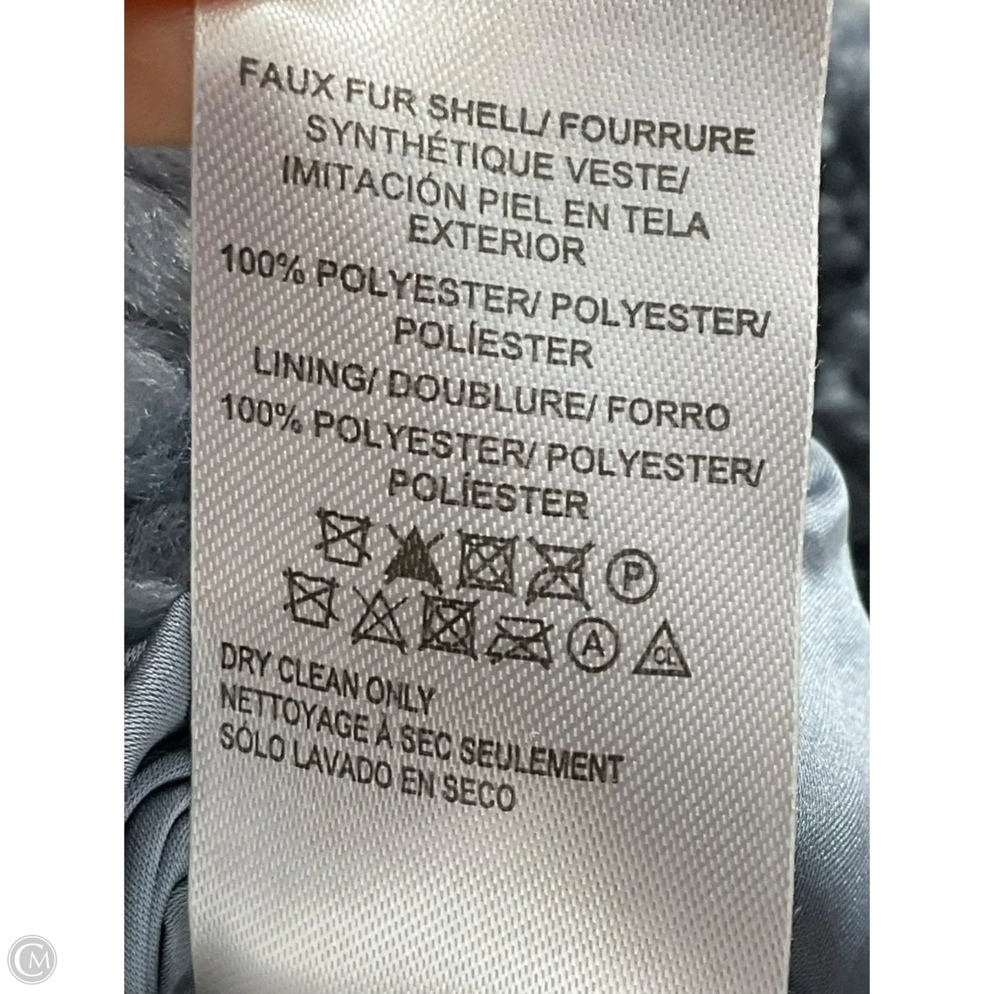 Coat Faux Fur & Sherpa By Lucky Brand In Blue, Size: M