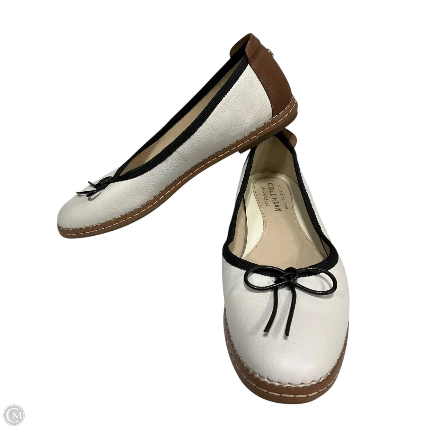 Shoes Flats By Cole-haan In Black & Tan, Size: 8