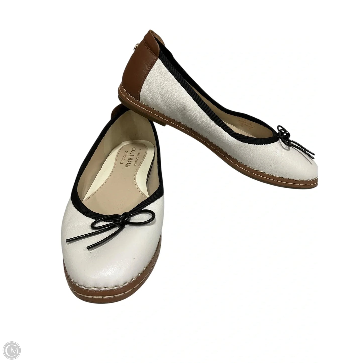 Shoes Flats By Cole-haan In Black & Tan, Size: 8