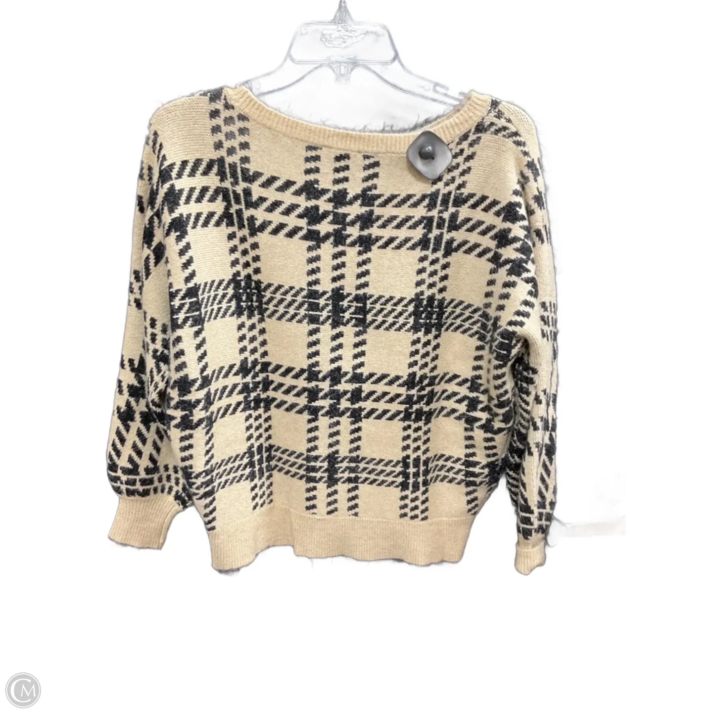 Sweater By Ann Taylor In Black & Cream, Size: S