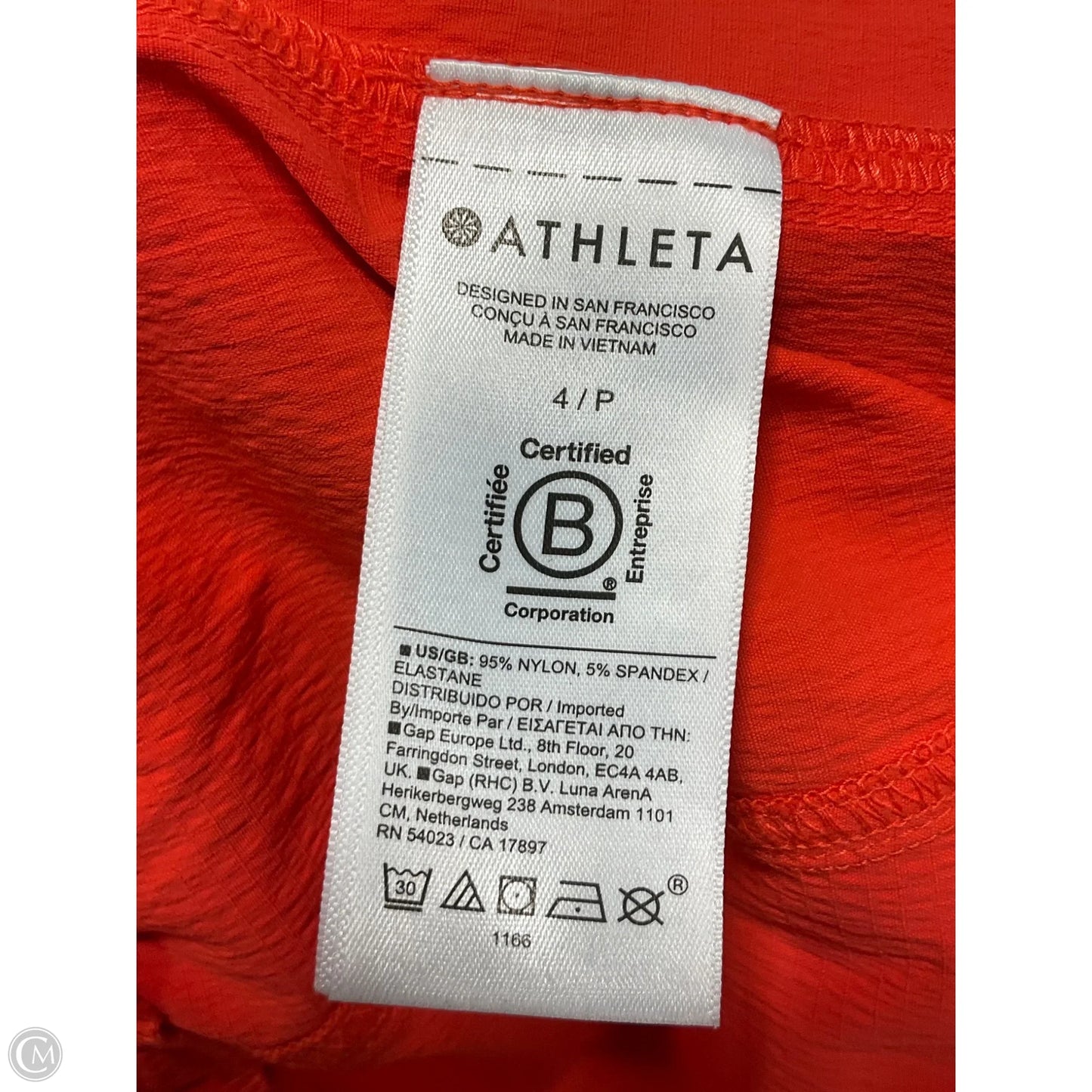 Athletic Pants By Athleta In Orange, Size: 4p