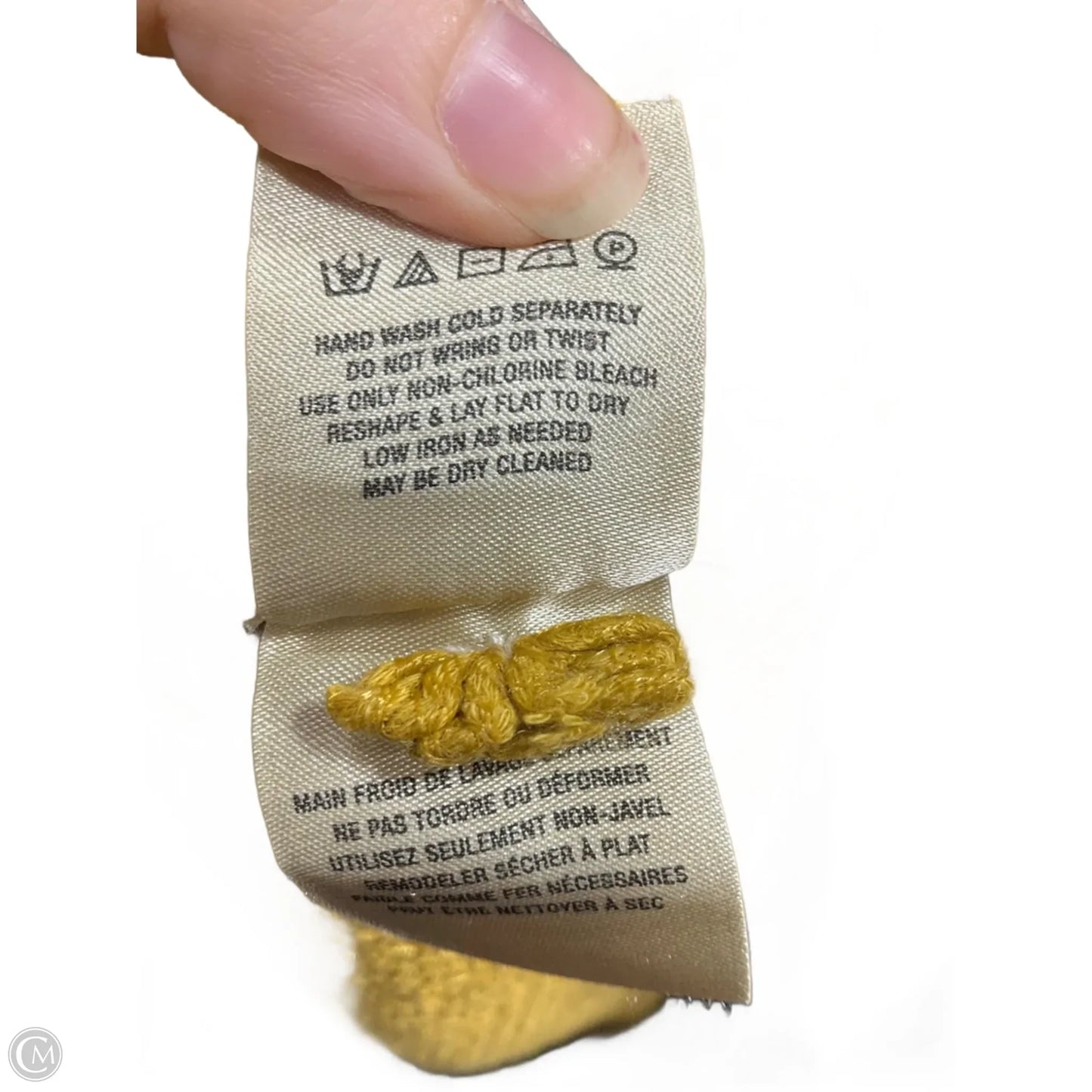 Top Sleeveless Basic By Moth In Yellow, Size: S