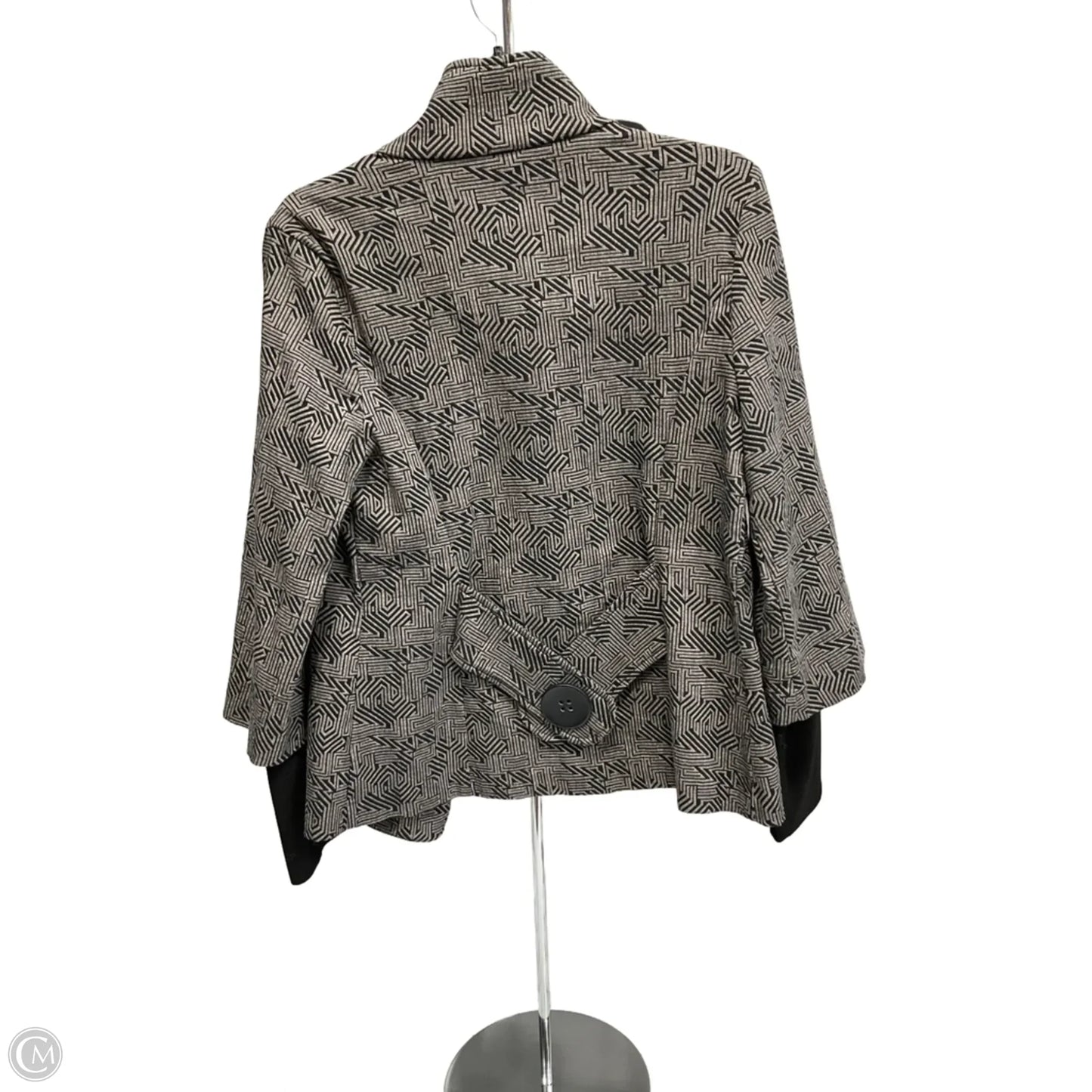 Blazer By Joseph Ribkoff In Black & Grey, Size: 10