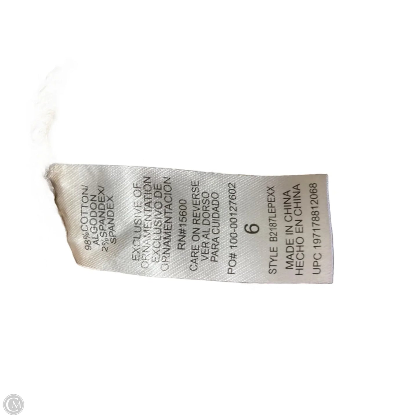 Jeans Straight By Democracy In Tan, Size: 6