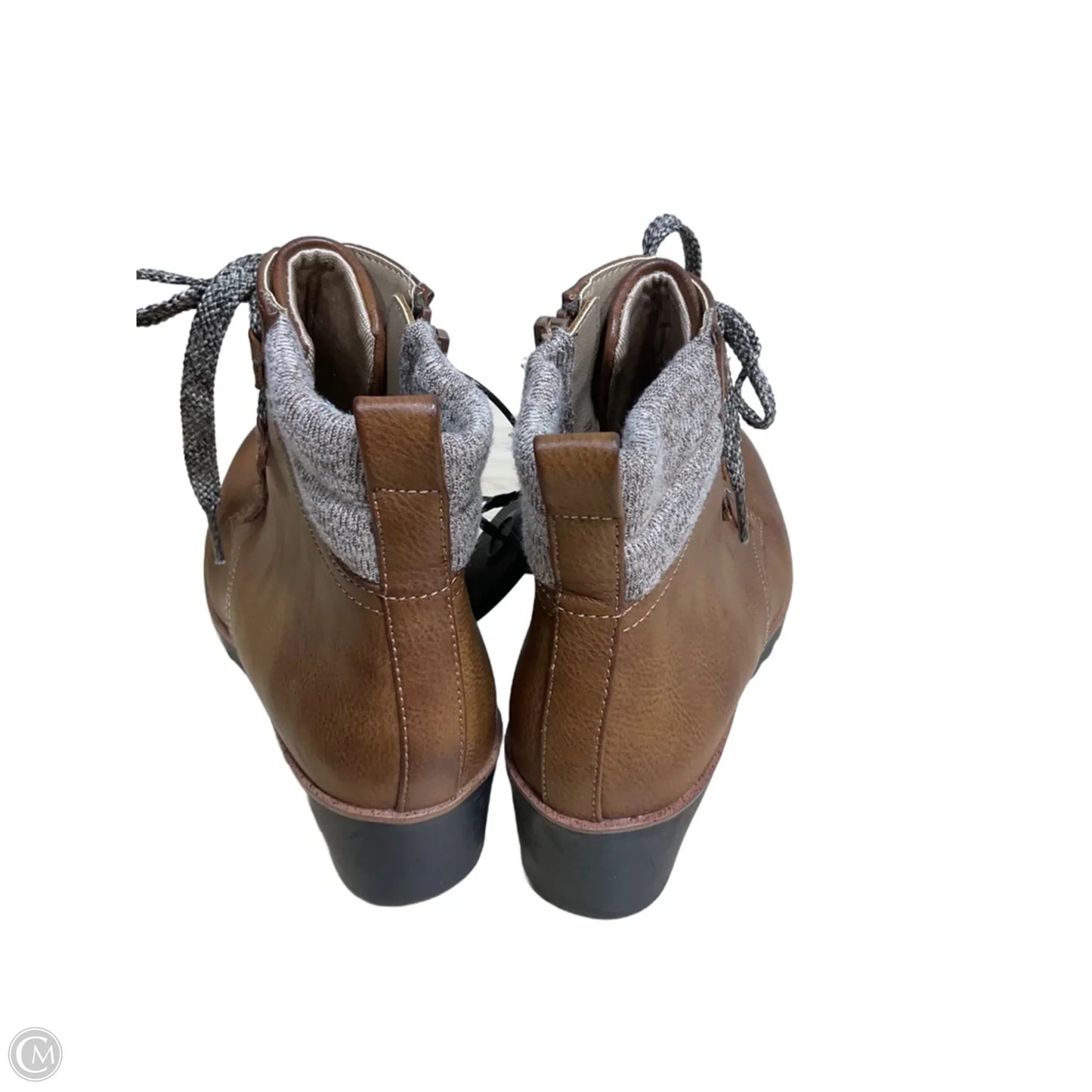 Boots Ankle Heels By Life Stride In Tan, Size: 7.5