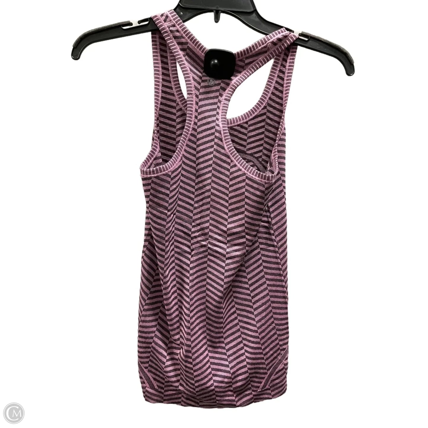 Athletic Tank Top By Lululemon In Black & Pink, Size: 2