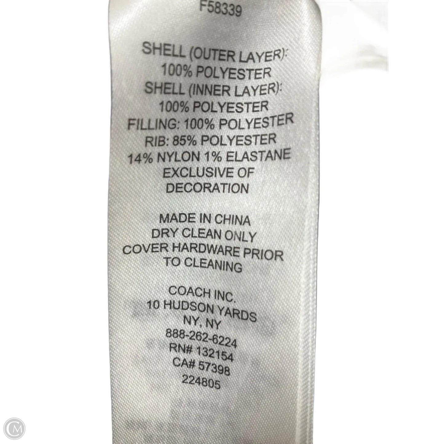 Jacket Designer By Coach In Floral Print, Size: M