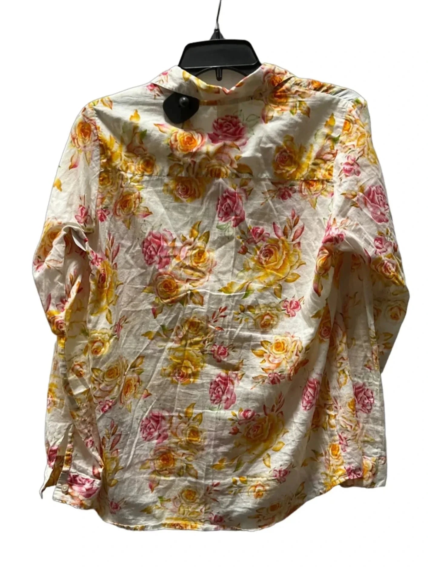 Blouse Long Sleeve By Cmb In Floral Print, Size: S