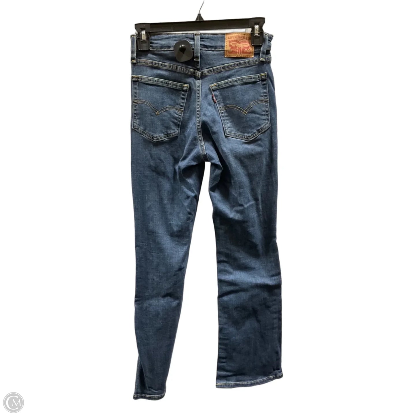 Jeans Boot Cut By Levis In Blue Denim, Size: 4