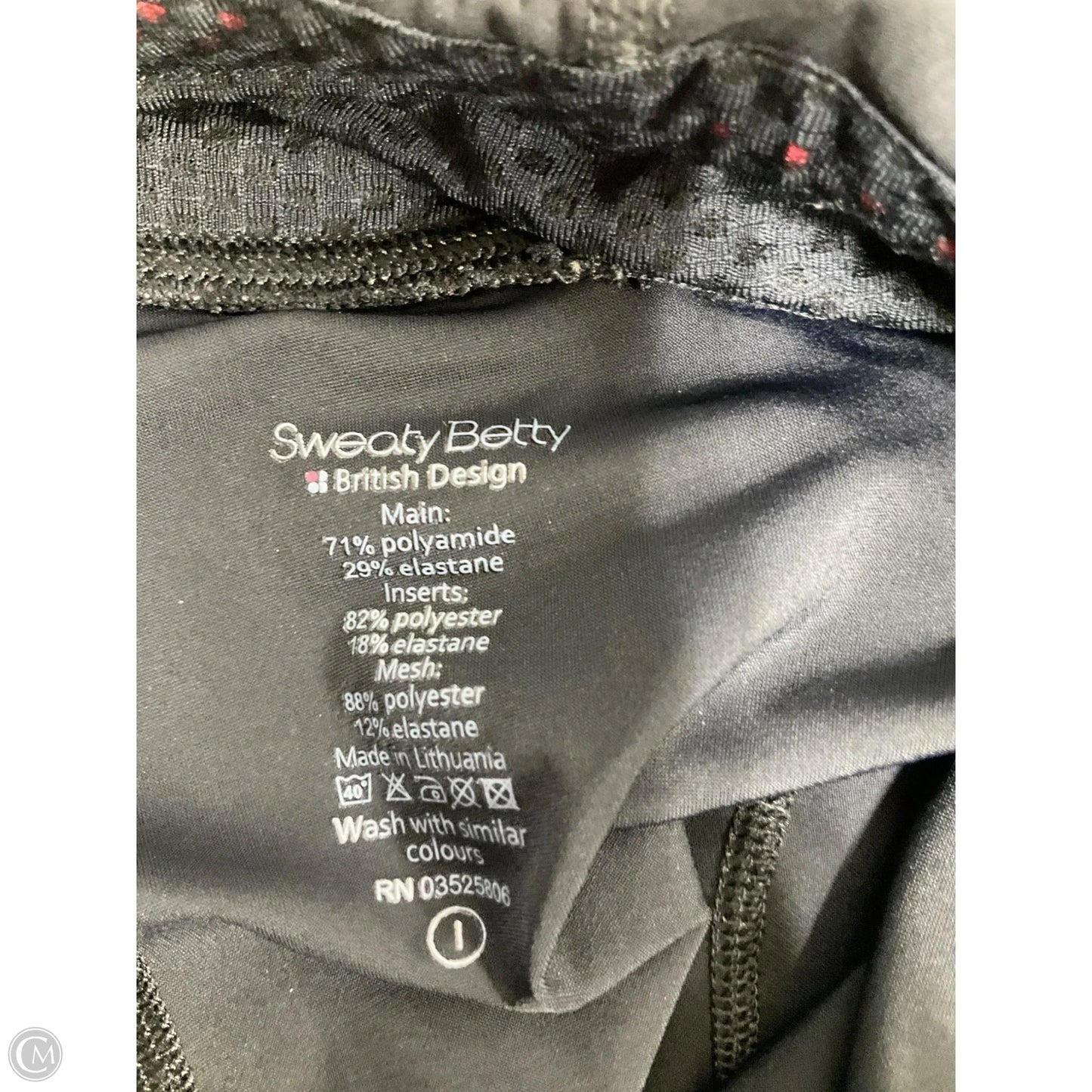 Athletic Skirt Skort By Sweaty Betty In Black Floral, Size: M